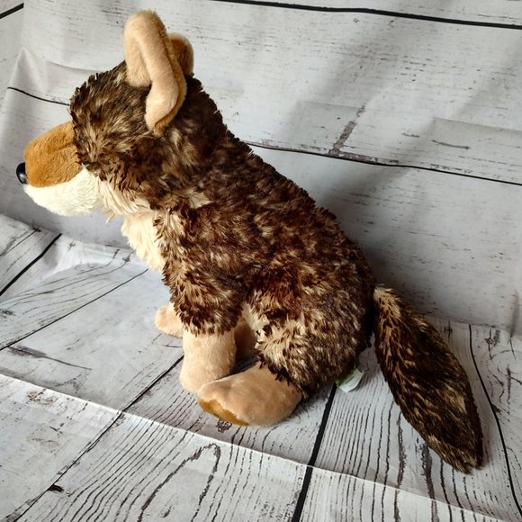Wild Republic realistic brown Coyote Dog Wolf 12" Plush Stuffed Animal - Picture 3 of 8